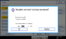 Kuva käyttöpaneelinäytöstä
