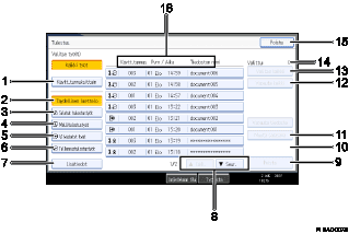 Numeroitu kuva toimintopaneelin n&auml;yt&ouml;st&auml;