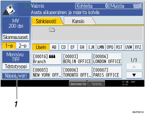 Esimerkki k&auml;ytt&ouml;paneelin&auml;yt&ouml;st&auml;, esimerkki numeroidusta viitteest&auml;