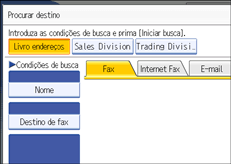 Ilustração do ecrã do painel de operação