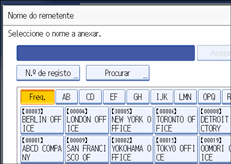 Ilustração do ecrã do painel de operação