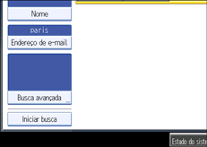 ilustração do ecrã do painel de operação