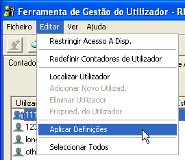 Ilustração de aplicação no ecrã