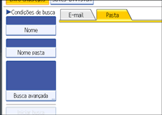 Ilustração do ecrã do painel de operação