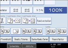 Die Abbildung zeigt die Betriebsbedienanzeige