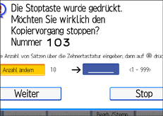 Die Abbildung zeigt die Betriebsbedienanzeige