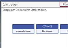 Die Abbildung zeigt die Betriebsbedienanzeige