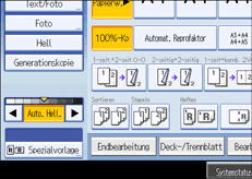 Die Abbildung zeigt die Betriebsbedienanzeige