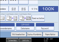 Die Abbildung zeigt die Betriebsbedienanzeige