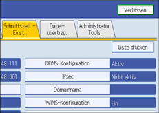Abbildung Bedienfeldanzeige