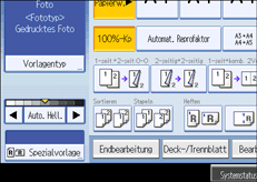 Abbildung Bedienfeldanzeige