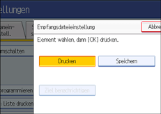 Abbildung Bedienfeldanzeige