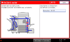 Illustration de l&apos;écran du panneau de commande