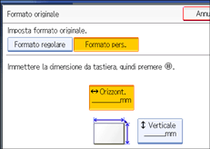 Illustrazione schermata pannello operativo