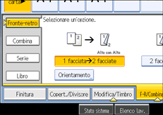 Illustrazione schermata pannello operativo