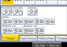 Illustrazione schermata pannello operativo