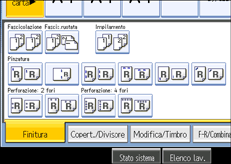 Illustrazione schermata pannello operativo