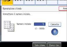 Illustrazione schermata pannello operativo