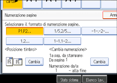 Illustrazione schermata pannello operativo