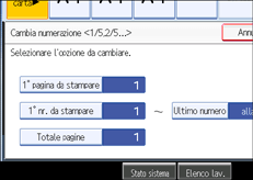 Illustrazione schermata pannello operativo