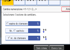 Illustrazione schermata pannello operativo
