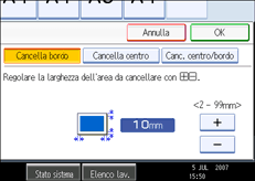 Illustrazione schermata pannello operativo