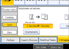 Illustrazione schermata pannello operativo