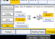 Illustrazione schermata pannello operativo