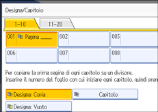 Illustrazione schermata pannello operativo