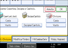 Illustrazione schermata pannello operativo