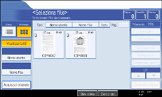 Illustrazione schermata pannello operativo