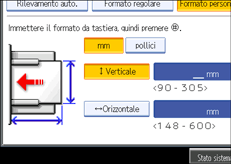 Illustrazione schermata pannello di controllo