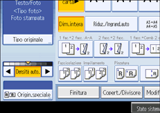 Illustrazione schermata pannello di controllo