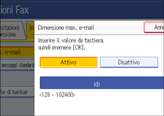Illustrazione schermata pannello di controllo