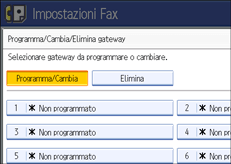 Illustrazione schermata pannello di controllo