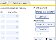 Illustrazione schermata pannello di controllo