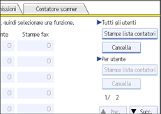 Illustrazione schermata pannello di controllo