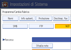 Illustrazione schermata pannello di controllo