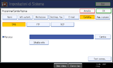 Illustrazione schermata pannello di controllo