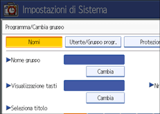 Illustrazione schermata pannello di controllo