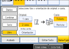 Ilustraci&oacute;n de la pantalla del panel de operaciones