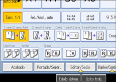 Ilustración del panel de operaciones