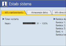 Ilustración del panel de operaciones