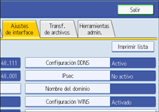 Ilustración del panel de operaciones