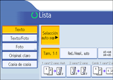 Ilustración del panel de operaciones