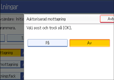 Bild på användarpanelen