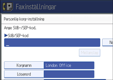 Bild på användarpanelen
