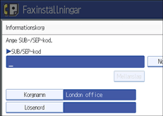 Bild på användarpanelen