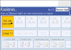 Schermafbeelding bedieningspaneel