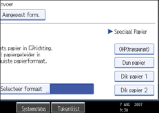 Schermafbeelding bedieningspaneel